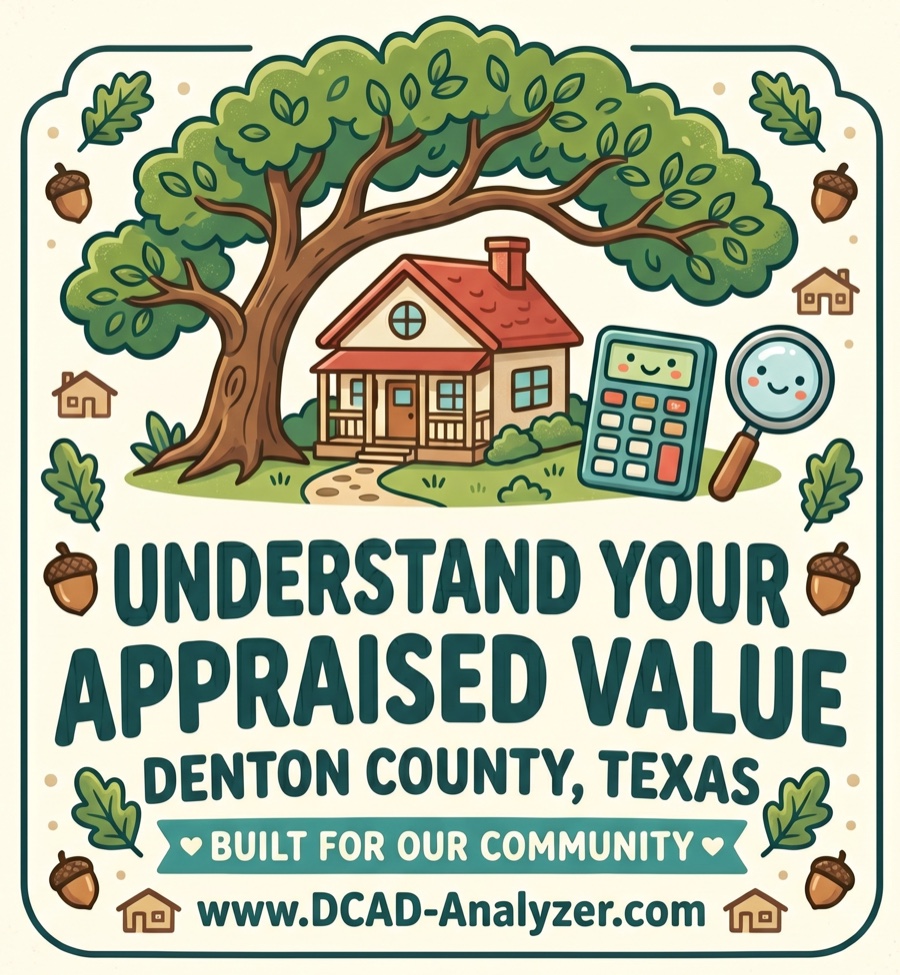 Understand Your Appraised Value — Denton County, Texas — Built for Our Community — www.DCAD-Analyzer.com